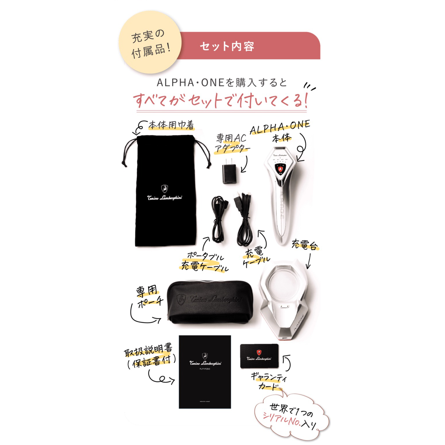 ランボルギ-ニ美顔器 ALPHA ONE